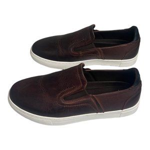 Propét Kedrick Men's Leather Sneaker Mahogany Size 11X (3E)